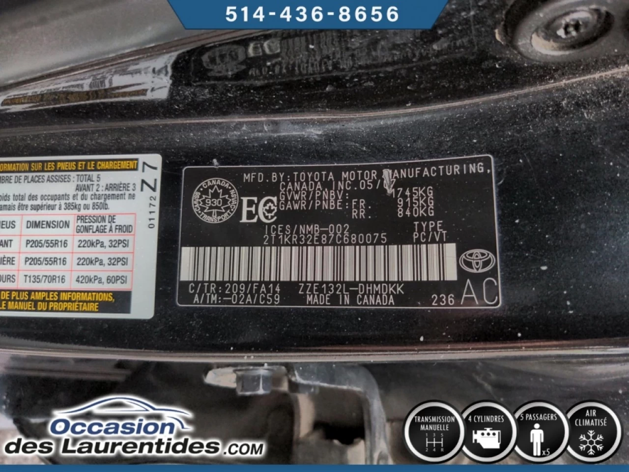 2007 Toyota Matrix BASE Main Image